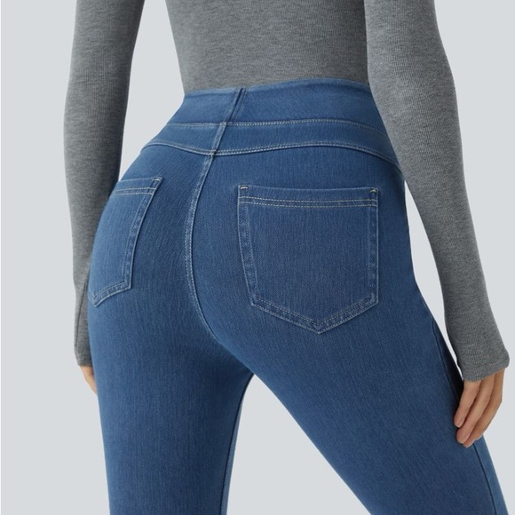 HALARA Women's Slate Blue Comfort Jeggings - Picture 6 of 7